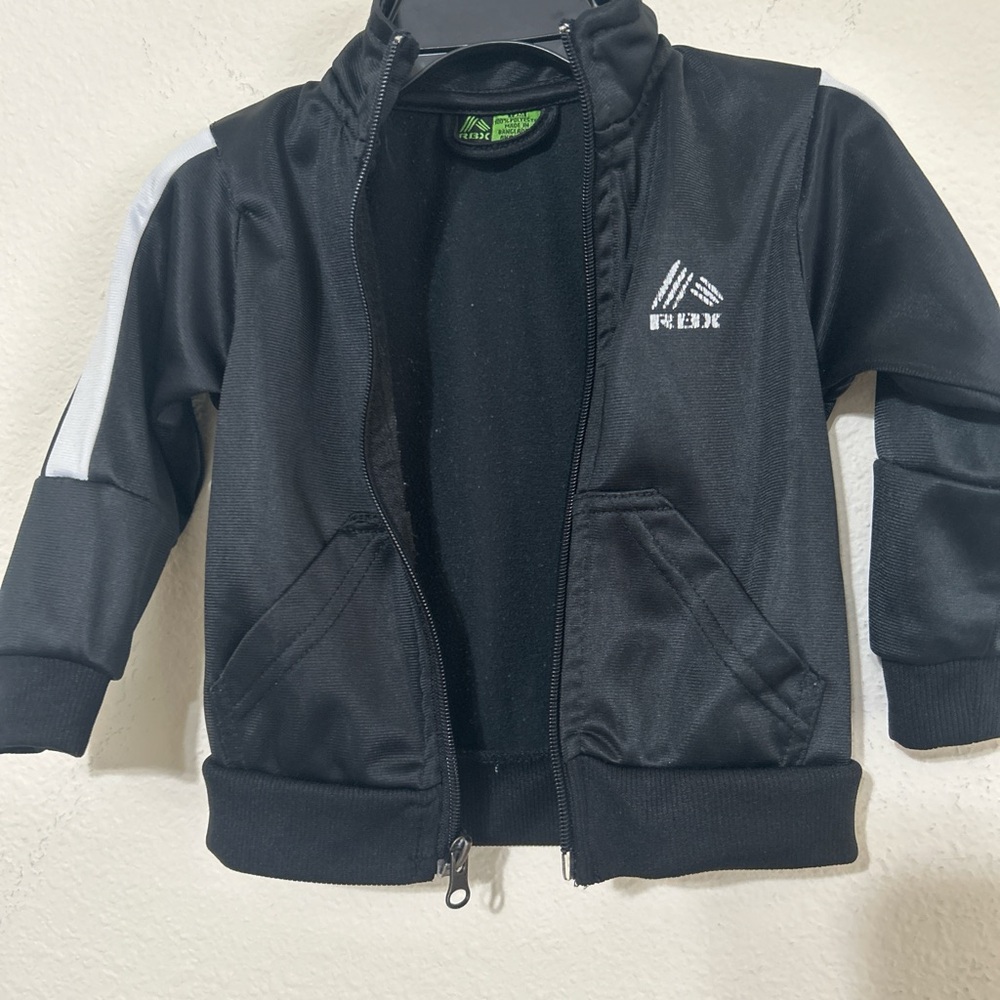 RBX Kids Black and White Track Jacket - Picture 3 of 7